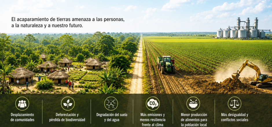 acaparar tierras